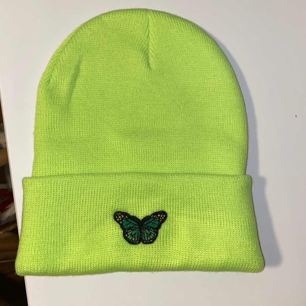 Butterfly Embroidered Beanie